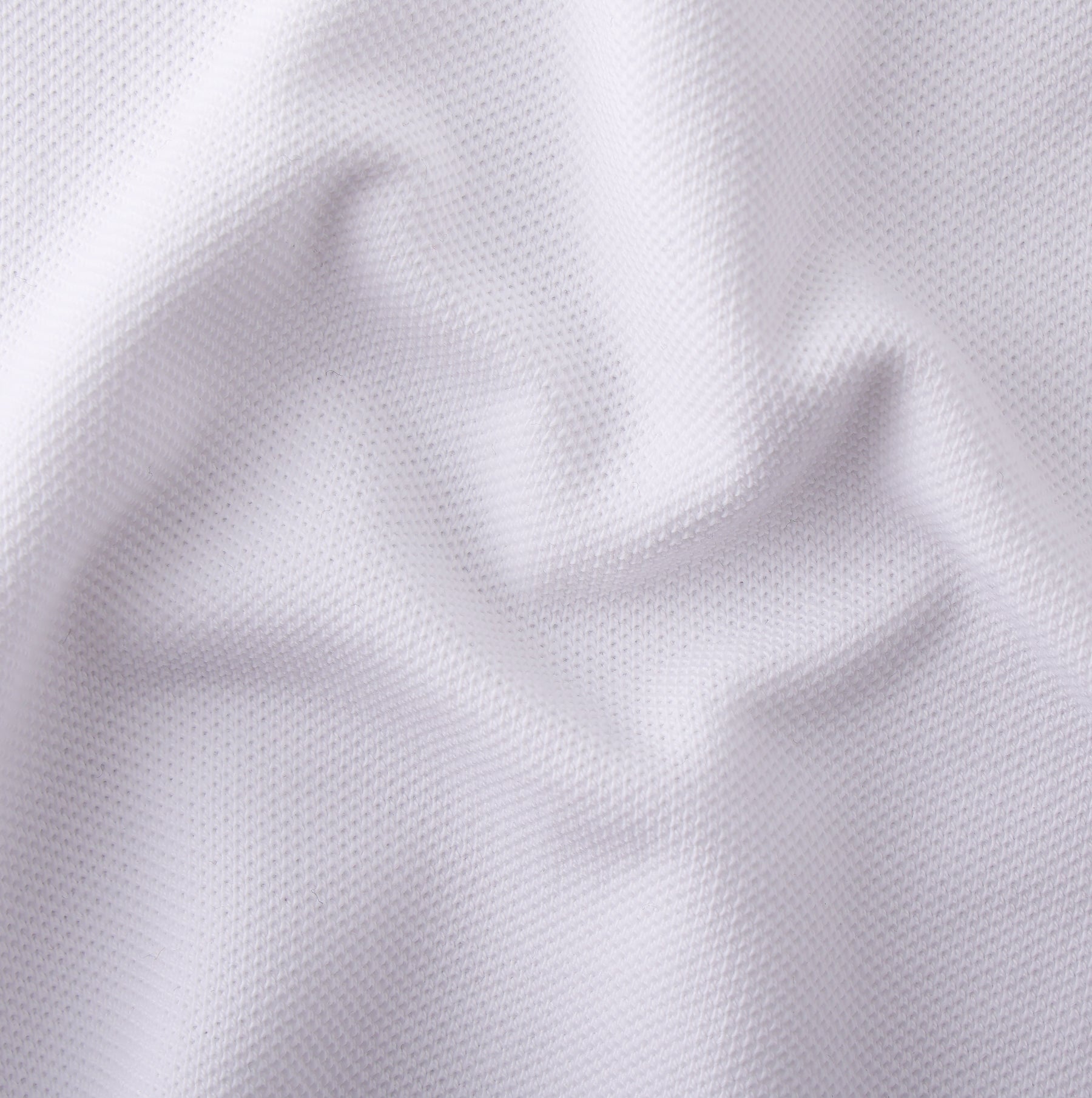 Men's White Pique Polo T-Shirt