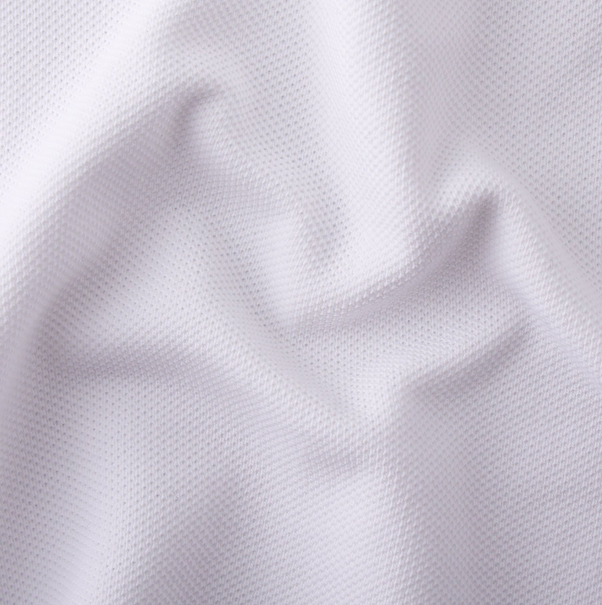 Men's White Pique Polo T-Shirt