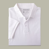 Men's White Pique Polo T-Shirt
