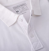 Men's White Pique Polo T-Shirt