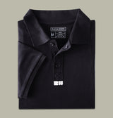 Interlock polo black