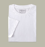 White Round Neck T-Shirt for Men