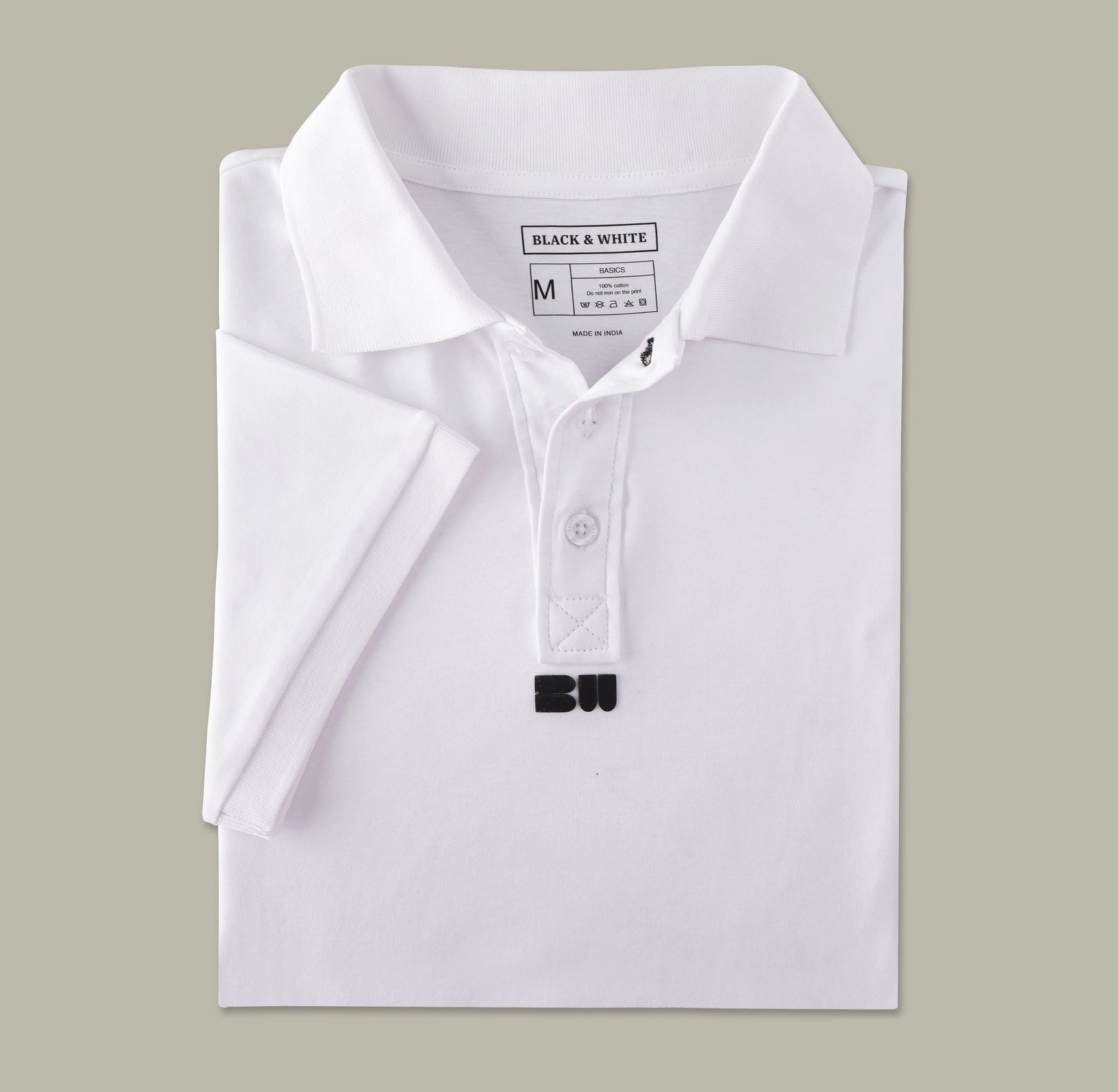 Interlock polo White