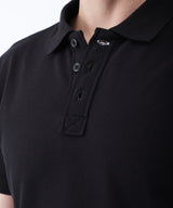 Pique polo black