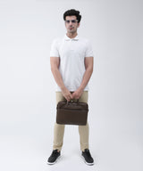 Men's White Pique Polo T-Shirt