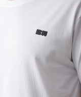Plated Jersey Round Neck White T-Shirt