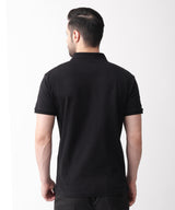 Interlock polo black