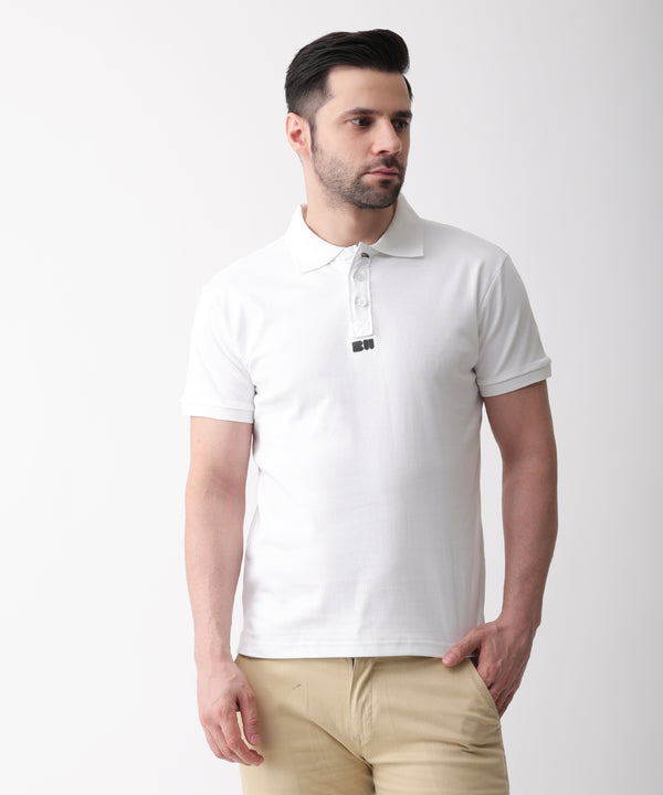 Pique polo White