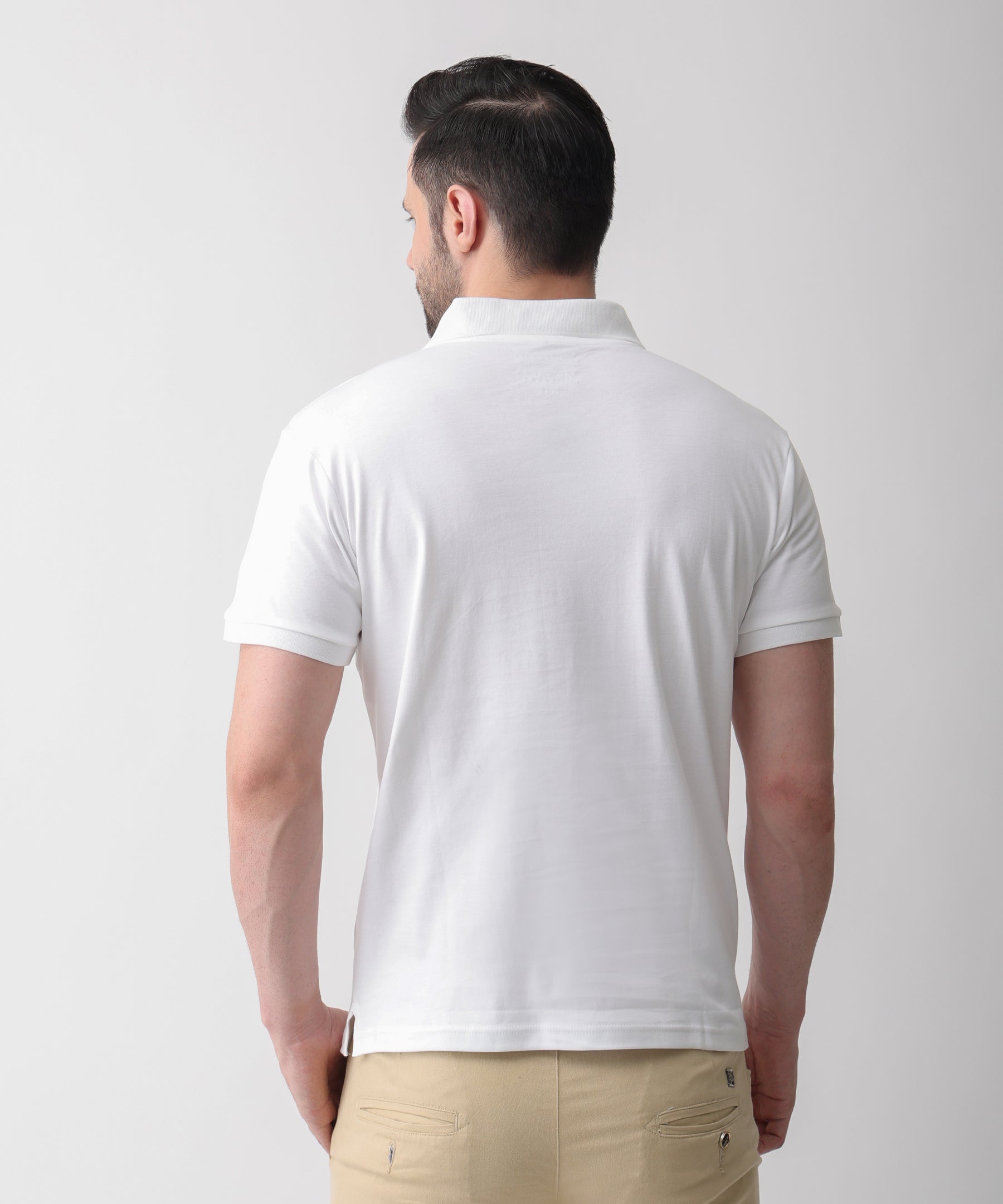 Interlock polo White