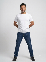 SJ round neck White