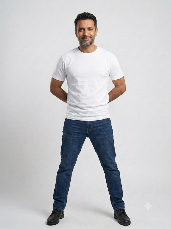 SJ round neck White