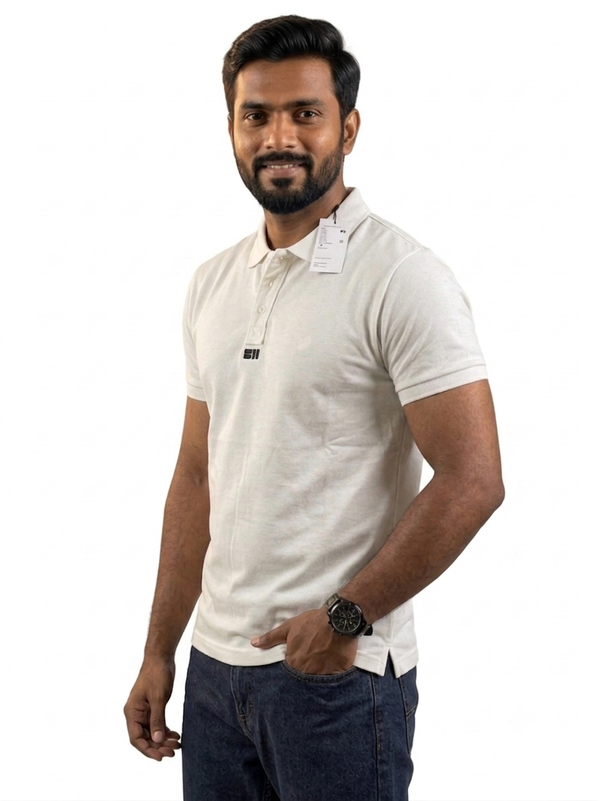 Pique polo White