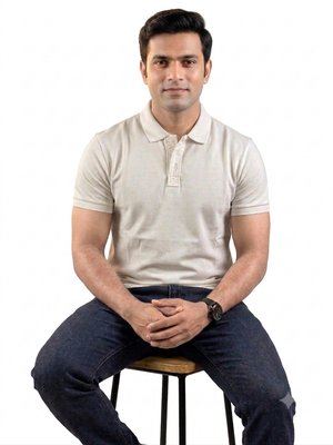 Interlock polo White